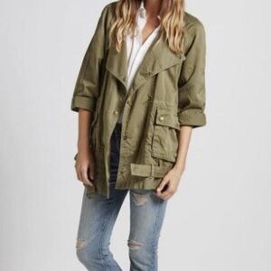 Current/Elliot The Infantry Green Relaxed Fit Utility Jacket Oversized Army 2